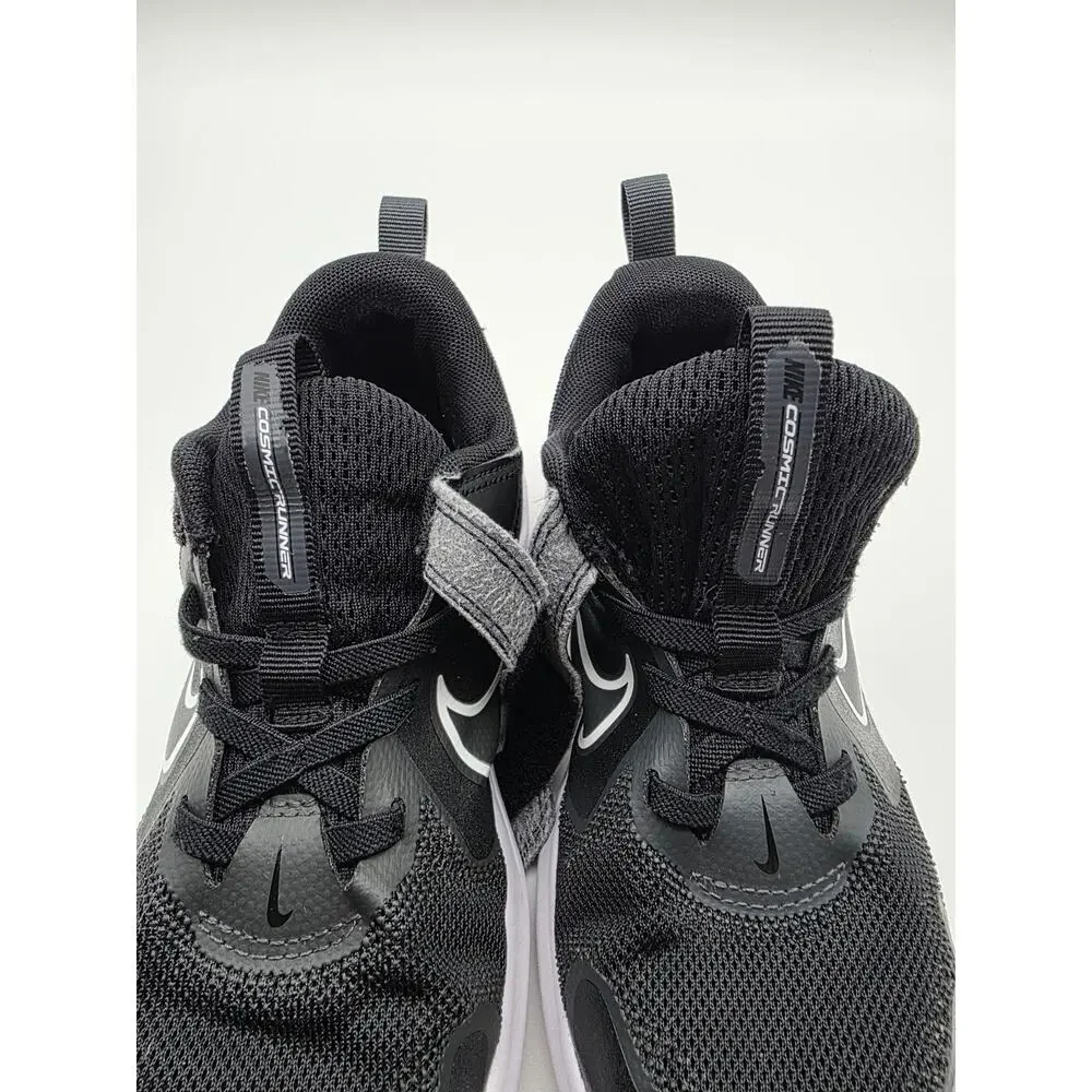 Nike Cosmic Runner Kids Shoes Size 2Y Black Gray Sneakers HM4400-003